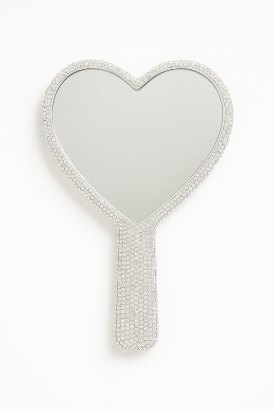 Luxe Rhinestone Handheld Mirror