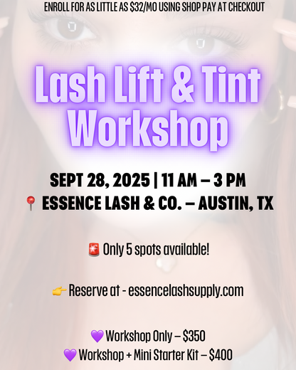 ✨ Lash Lift & Tint Workshop – September 28, 2025 (Only 5 Spots!)