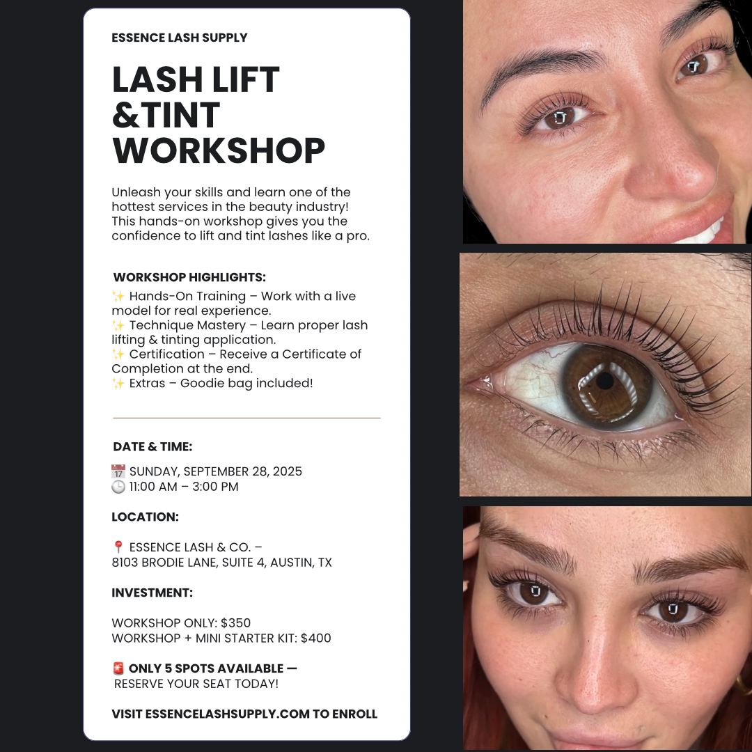 ✨ Lash Lift & Tint Workshop – September 28, 2025 (Only 5 Spots!)